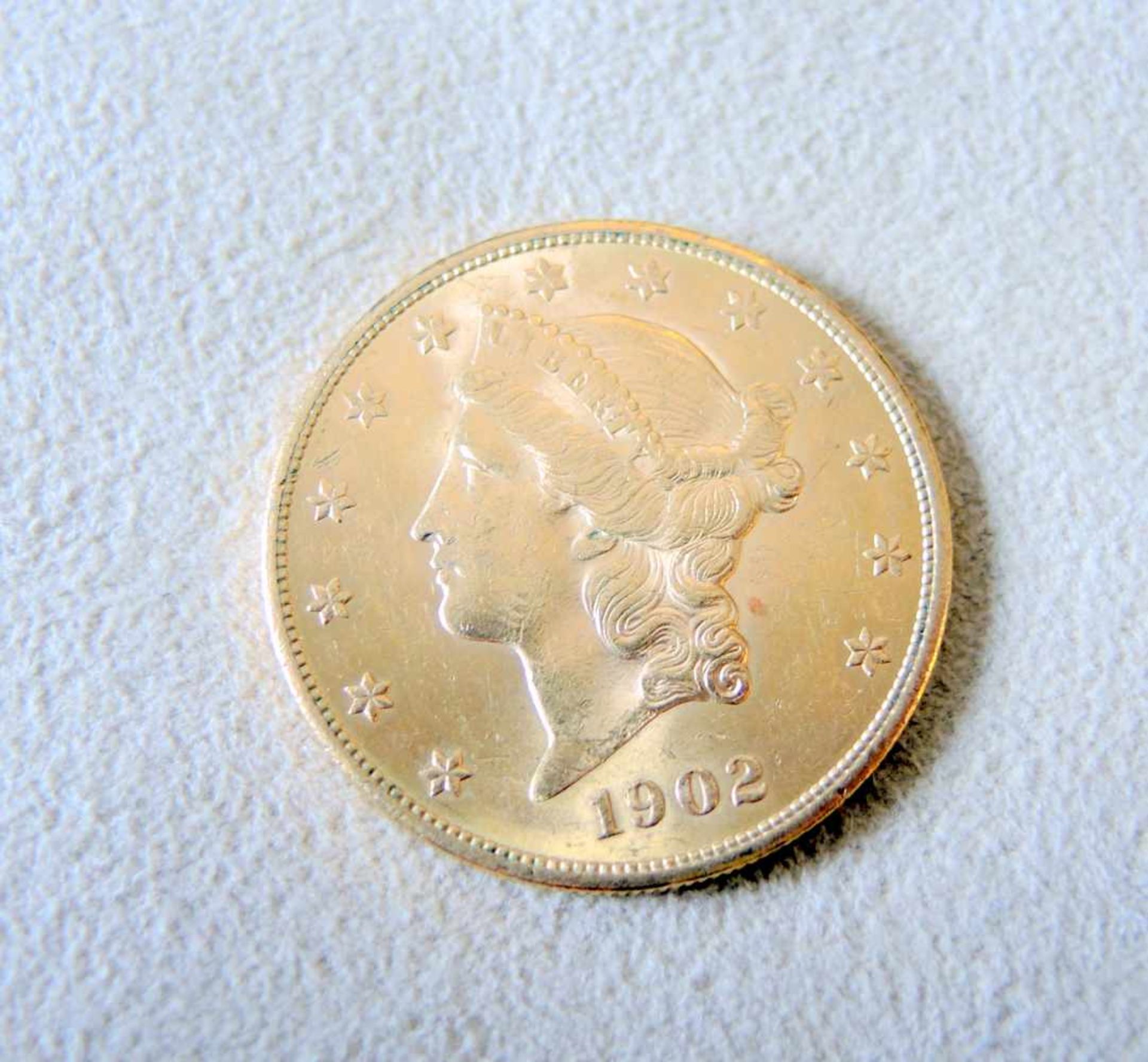 5 Dollar Gold. Um 1902.