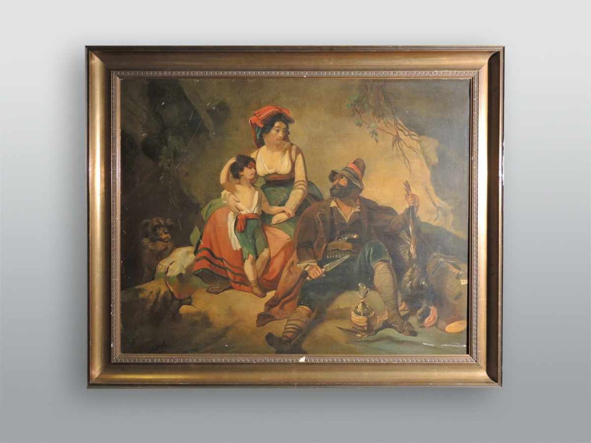 Alfred Philippe Roll, 1846 Paris - 1919 ebenda Öl/Leinwand. Darstellung einer Familie der - Bild 2 aus 2