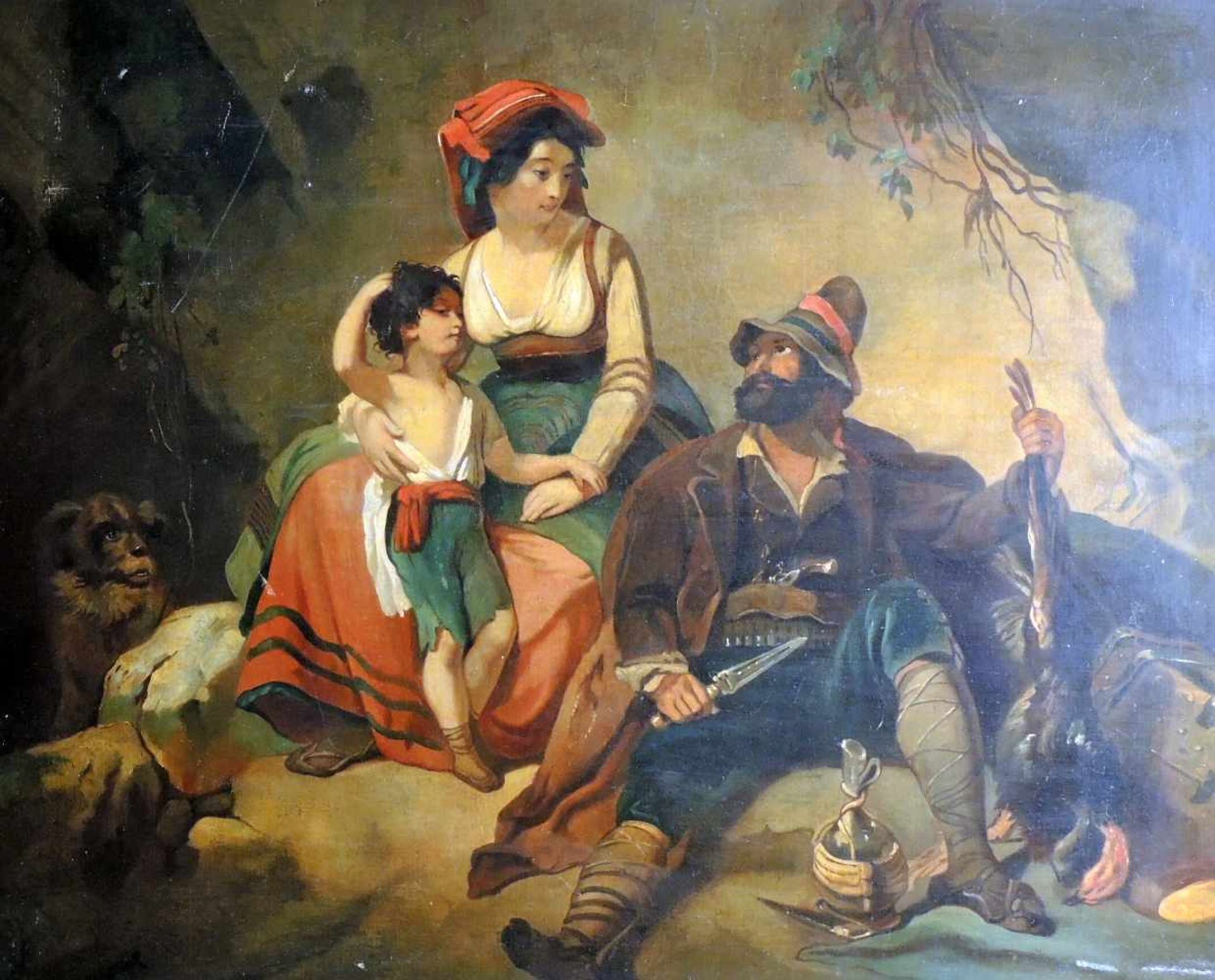 Alfred Philippe Roll, 1846 Paris - 1919 ebenda Öl/Leinwand. Darstellung einer Familie der