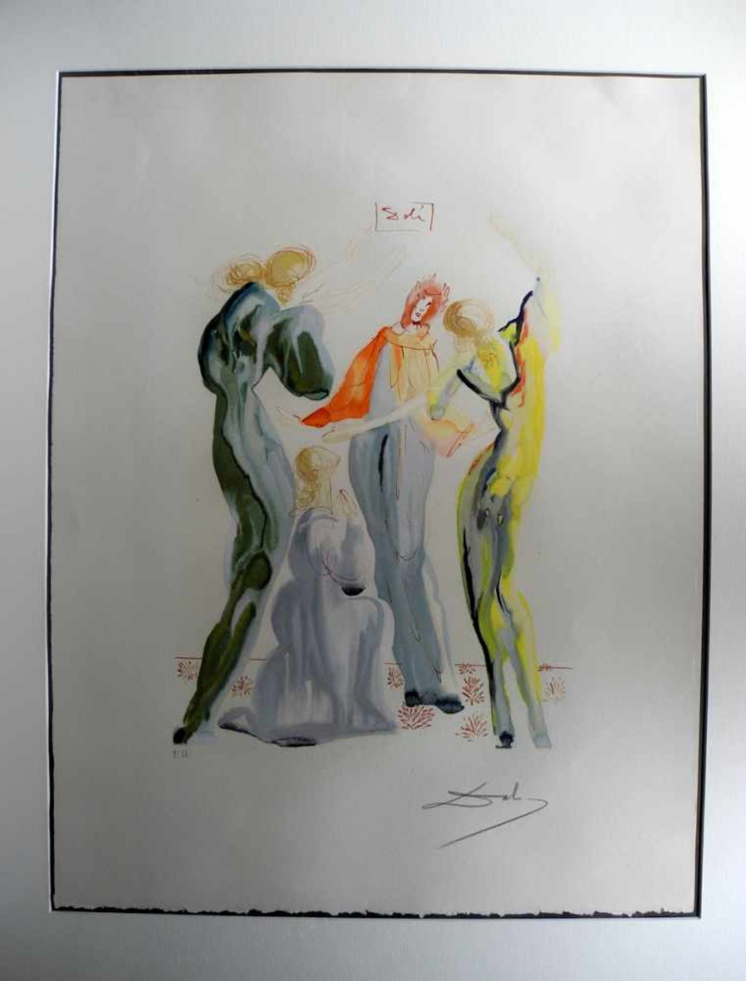 Salvador Dalí, 1904 Figueres - 1989 ebenda Lithographie/Radierpapier. "Le Dance" - Exemplar für