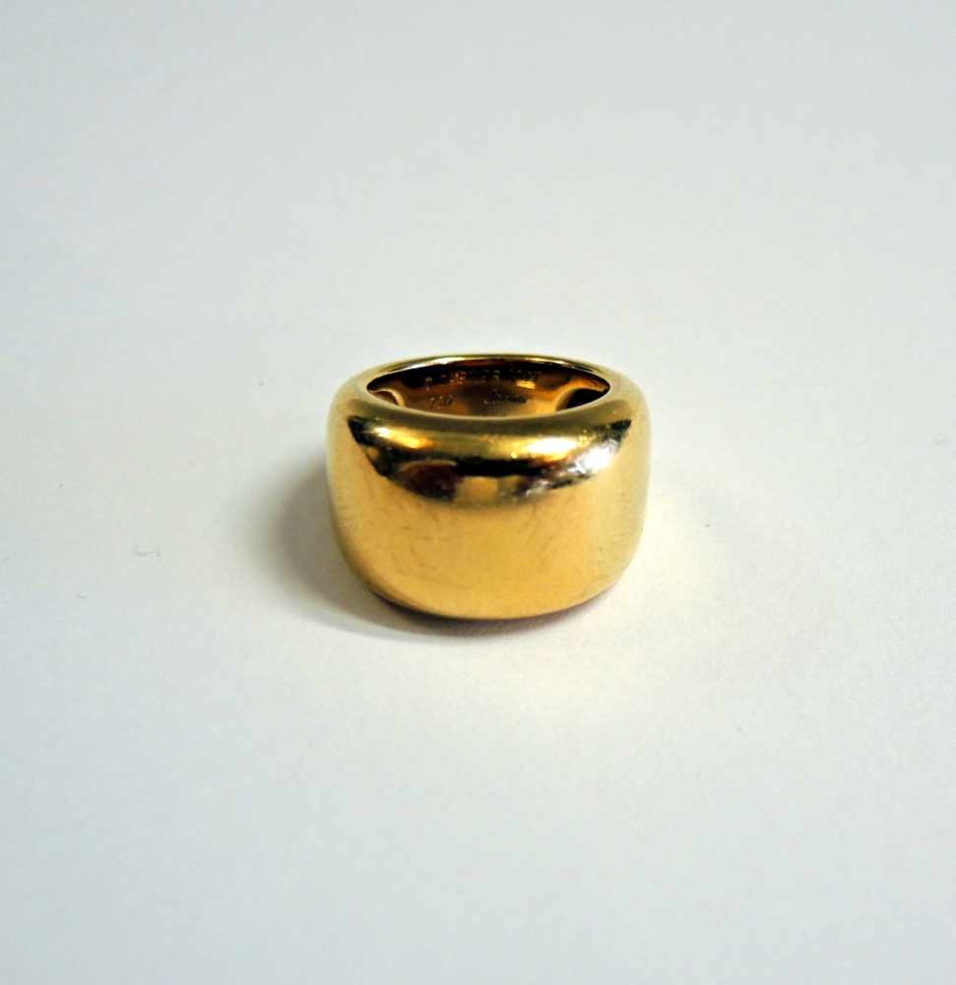 Cartier. Massiver Gold-Ring18 K. Gelbgold. Guter Zustand. Frankreich, um 1997. Ringgröße 53, Gewicht