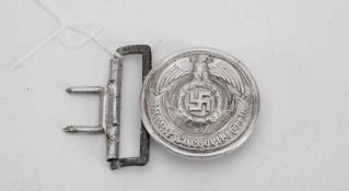 Feldbindenschloß für Führer, 3.Reich Leichtmetall, Rückw. Bez. RZM sowie SS, 35/40.