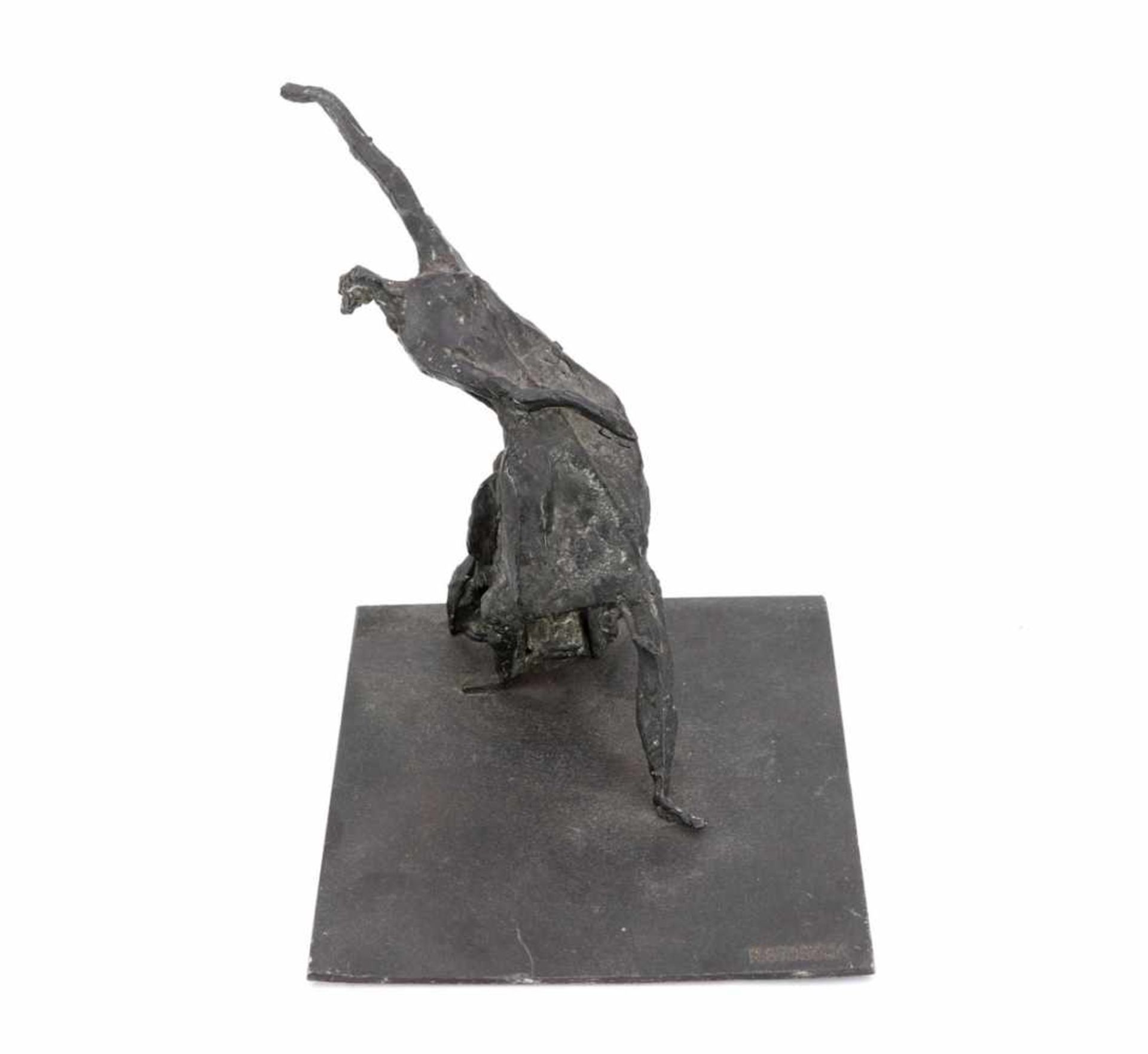 Svoboda, Richard 1924 - 1994. Tänzerin. Bronze, dunkelgrau patiniert. Auf flacher Bodenplatte die