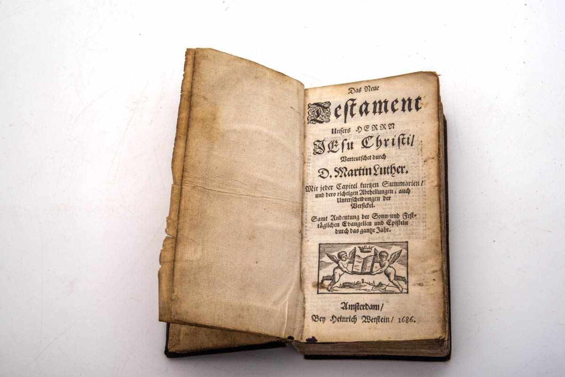 Das Neue Testament, Amsterdam 1686 Erschienen bey Heinrich Werstein, Amsterdam 1686. Schwarzer - Bild 2 aus 3