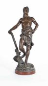 Antoine Bofill ca. 1875 - 1939 Die Feldarbeit Bronze; H 61 cm; bezeichnet "Bofill", "1890" sowie "