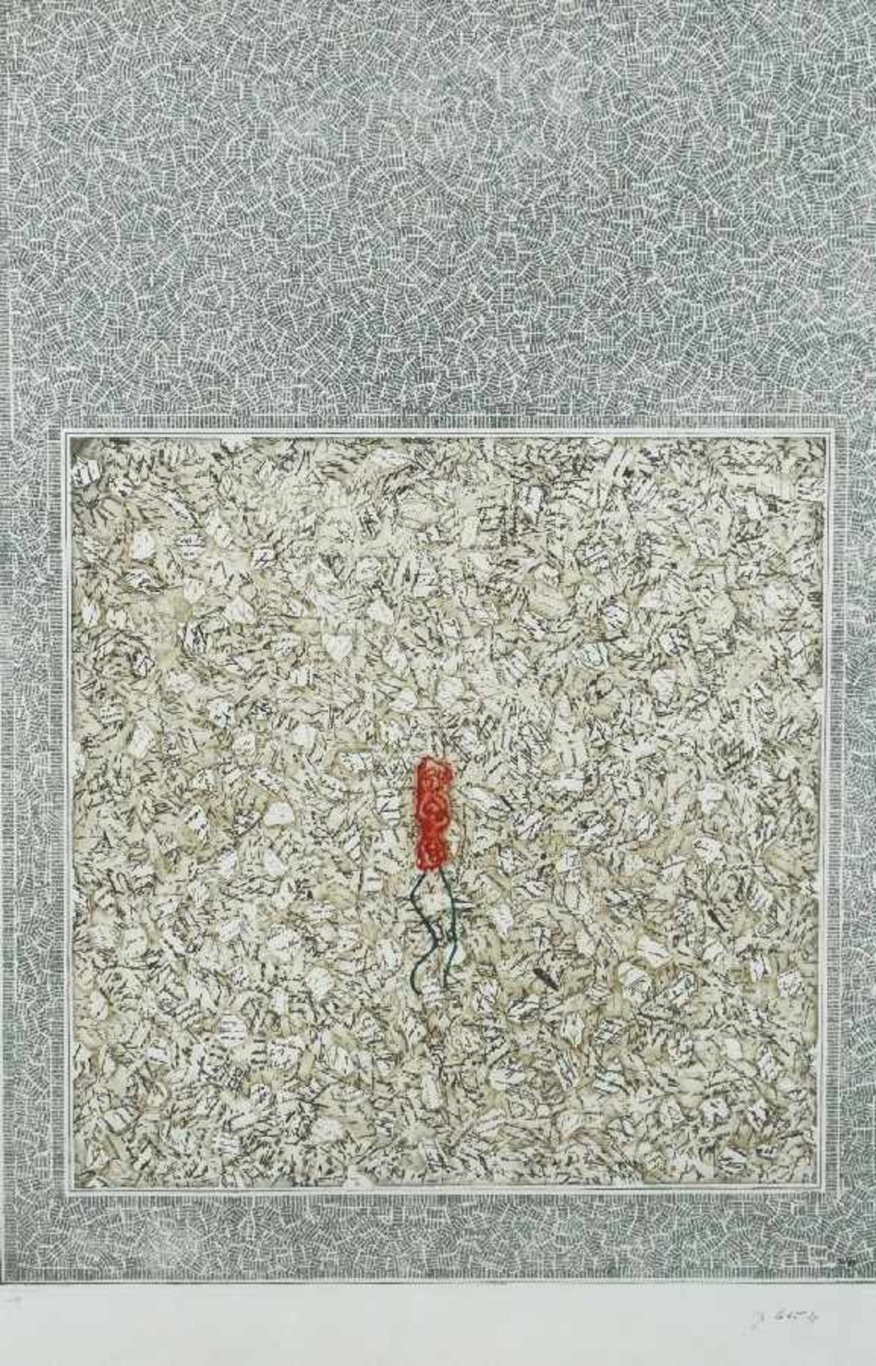 Jiri Kolar 1914 Pöchlarn - 2002 Prag Ohne Titel (Siegelbild) Farbradierung mit Aquatinta auf Papier;