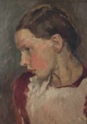 Maler des frühen 20. Jh. Mädchen im Profil Öl auf Malkarton; H 40,5 cm, B 30,5 cm Painter of the
