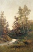 Wladimir Jettel 1843 Janowicze (Mähren) - 1910 Landschaftsmaler; Schüler von L. Richter u. Ferd.