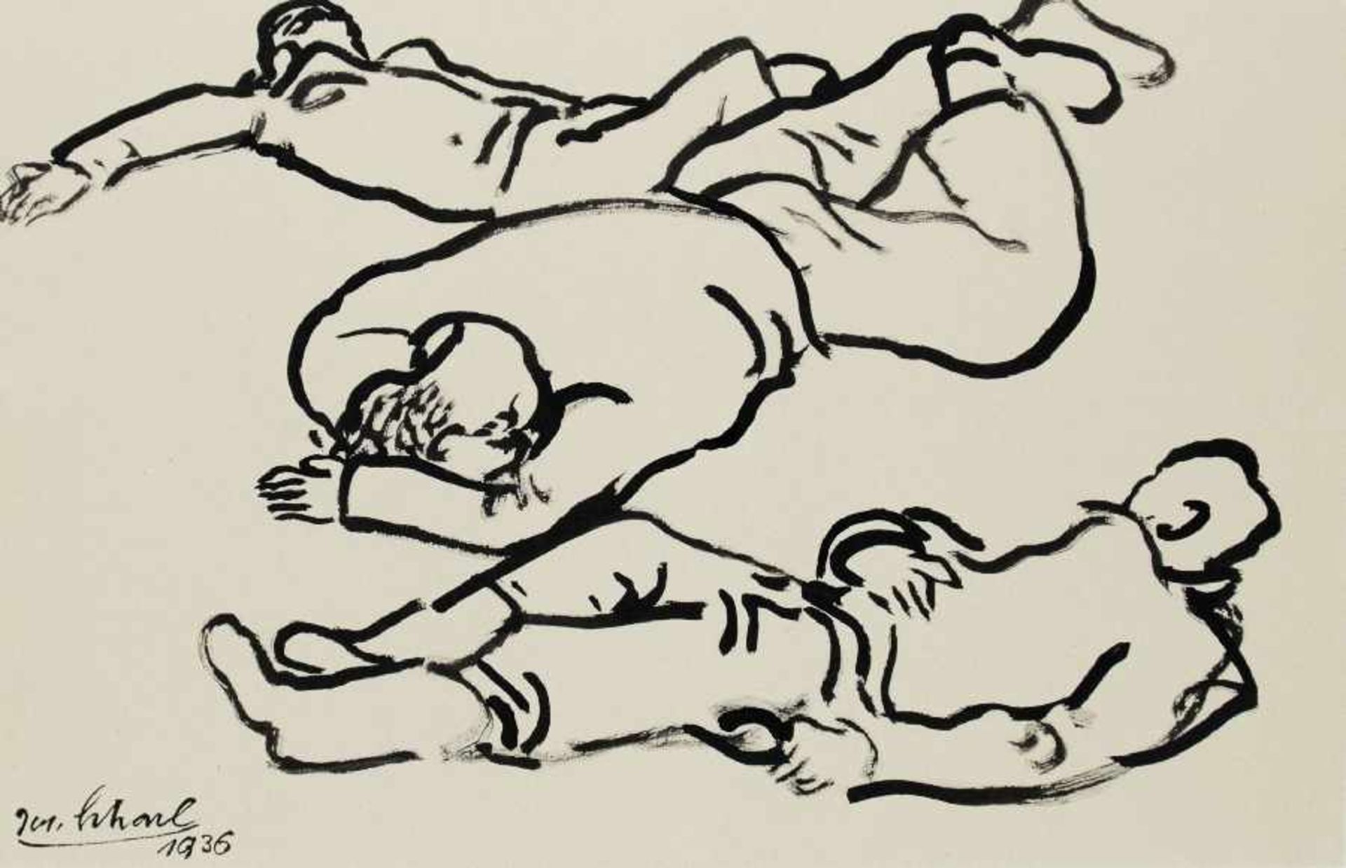 Josef Scharl 1896 München - 1954 New York Deutscher Maler und Grafiker des Expressionismus; 1910