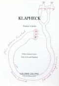 Konrad Klapheck 1935 Wasserhahn mit Schlauch, 1990 Kugelschreiber auf Frontispiz des Kataloges "