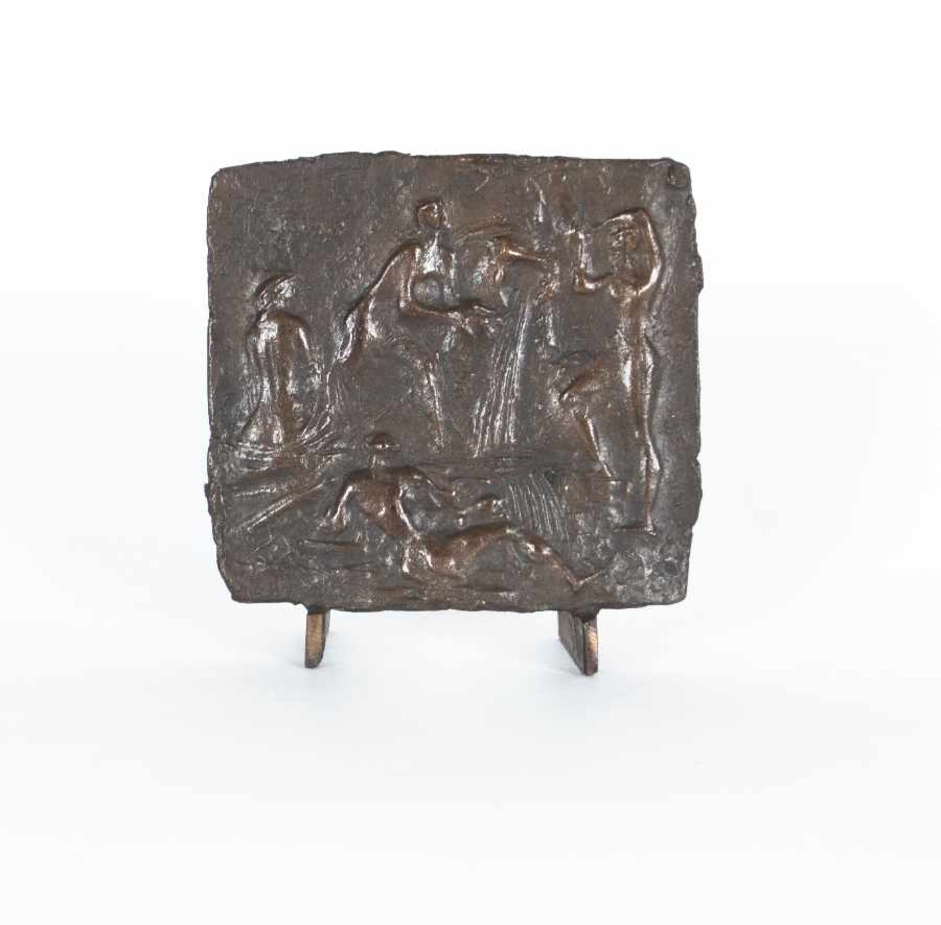 Franz Mikorey 1907 - 1986 Antike Badeszene Bronze; H 13 cm, B 12 cm; nummeriert verso " 9-20"