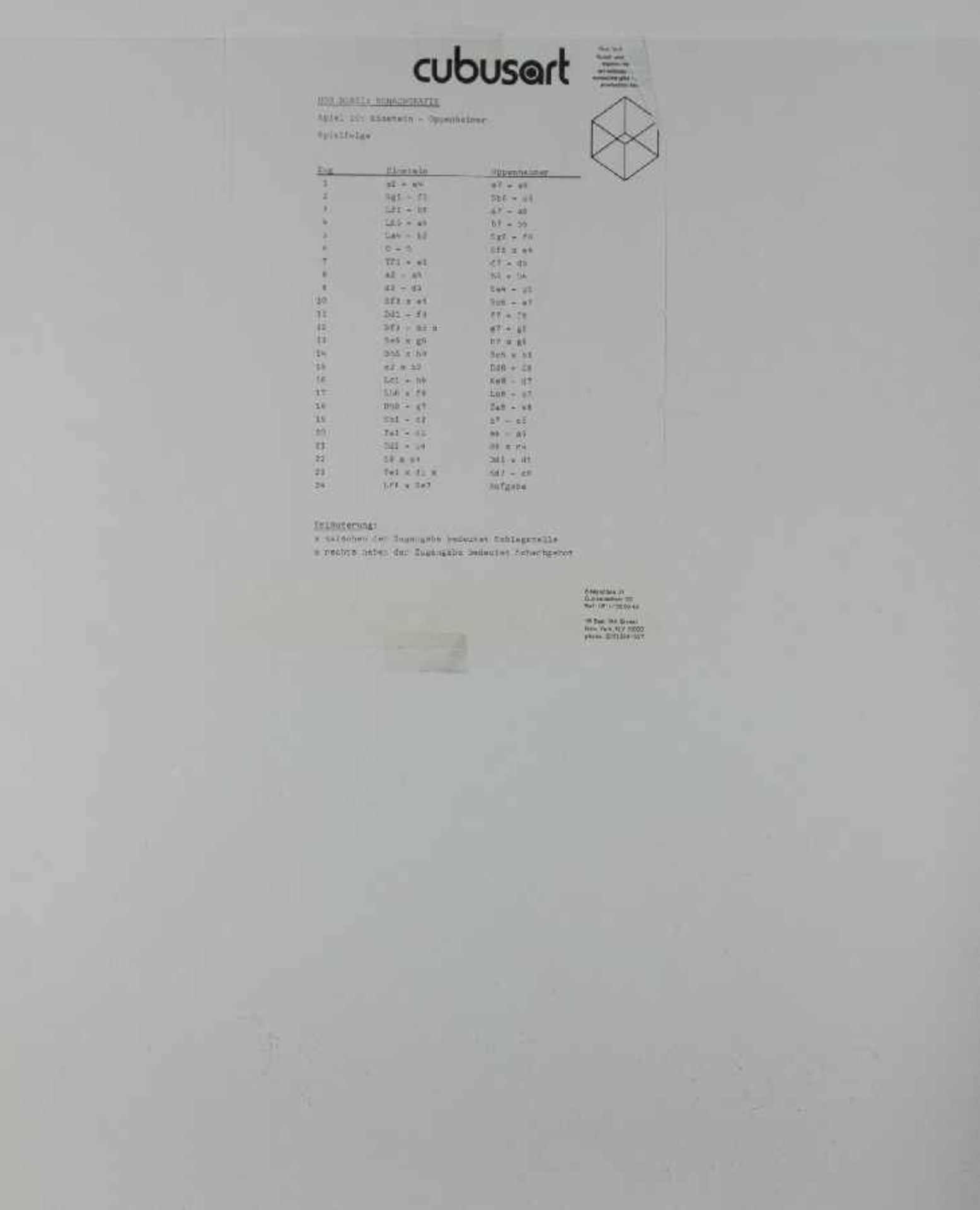 Ugo Dossi 1943 München 10 weltberühmte Schachpartien 10 Farblithografien auf Papier, 1973; H je - Bild 2 aus 2