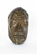 Ernst Barlach 1870 Wedel - 1938 Rostock Christusmaske I Bronze, 1931; H 16,8 cm; bezeichnet "E.