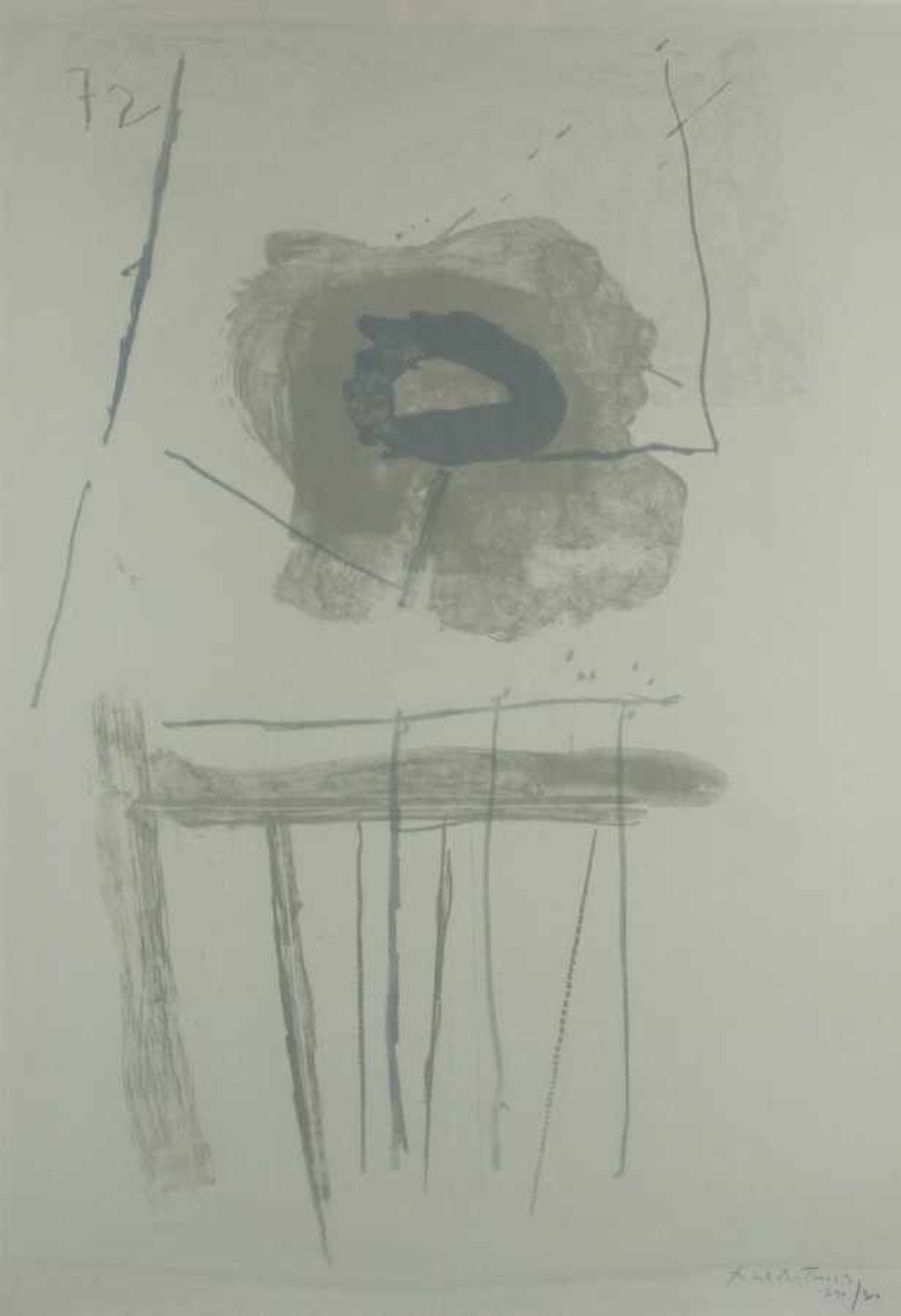 Robert Motherwell1915 Aberdeen/USA - 1991 ProvincetownChairLithografie auf Papier; H 865 mm, B 635