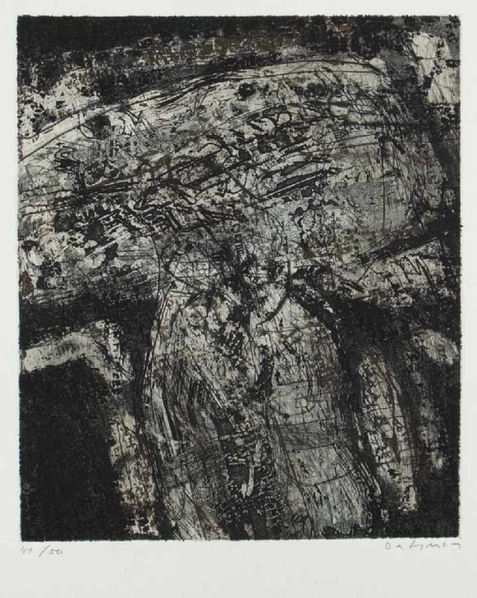 Karl Fred Dahmen1917 Stolberg - 1981 PreinersdorfOhne TitelRadierung auf Papier, 1964; H 370 mm, B