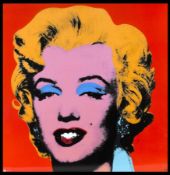 Nach Andy Warhol1928 - 1987Wandbild Marilyn RotPorzellanplatte der Edition Rosenthal Studio Line;