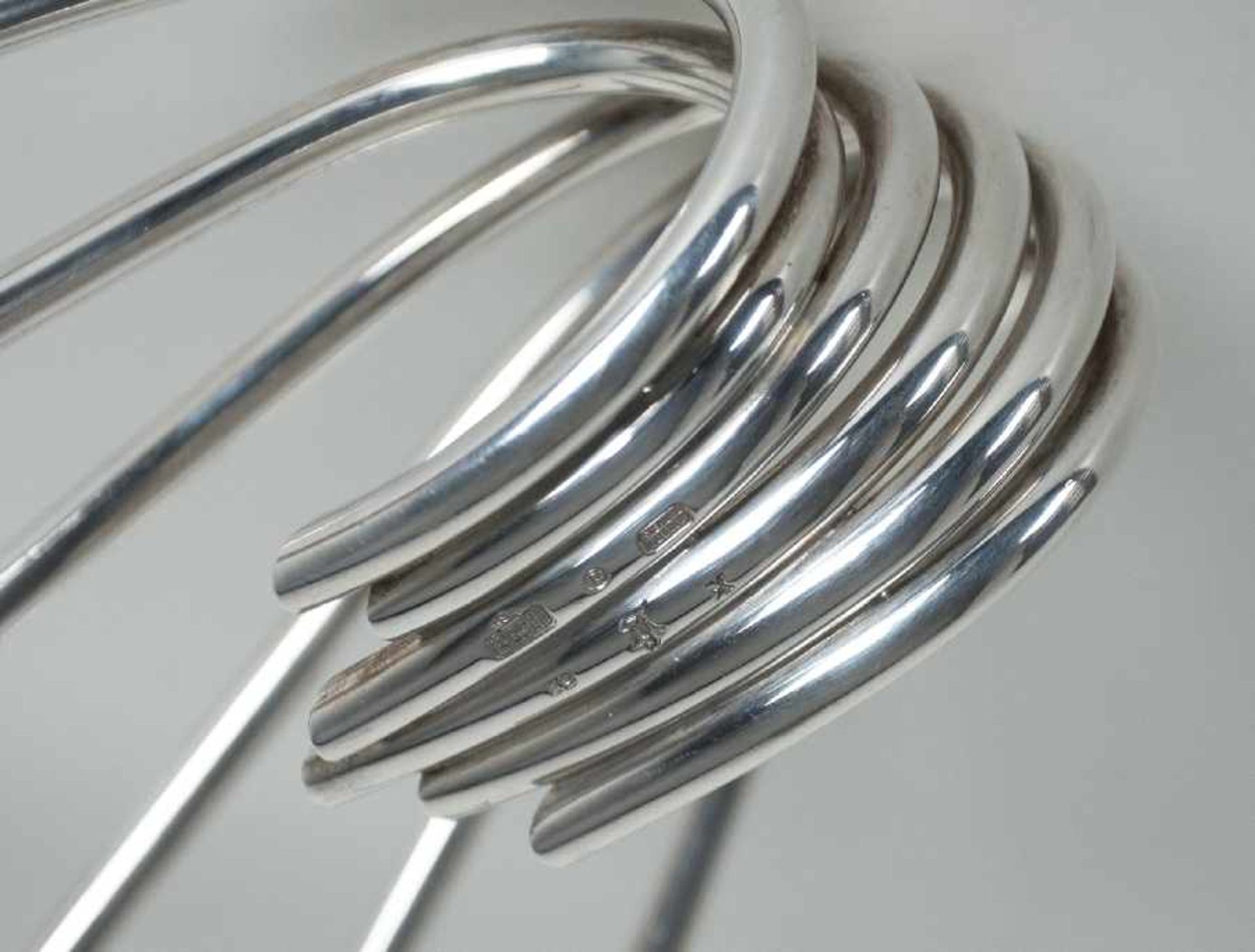Ibi Trier MorchLeuchter Modell Bolgeslag / Welle925er Silber, H 16,5 cm, L 24,5 cm, B 24,5 cm, - Bild 2 aus 2
