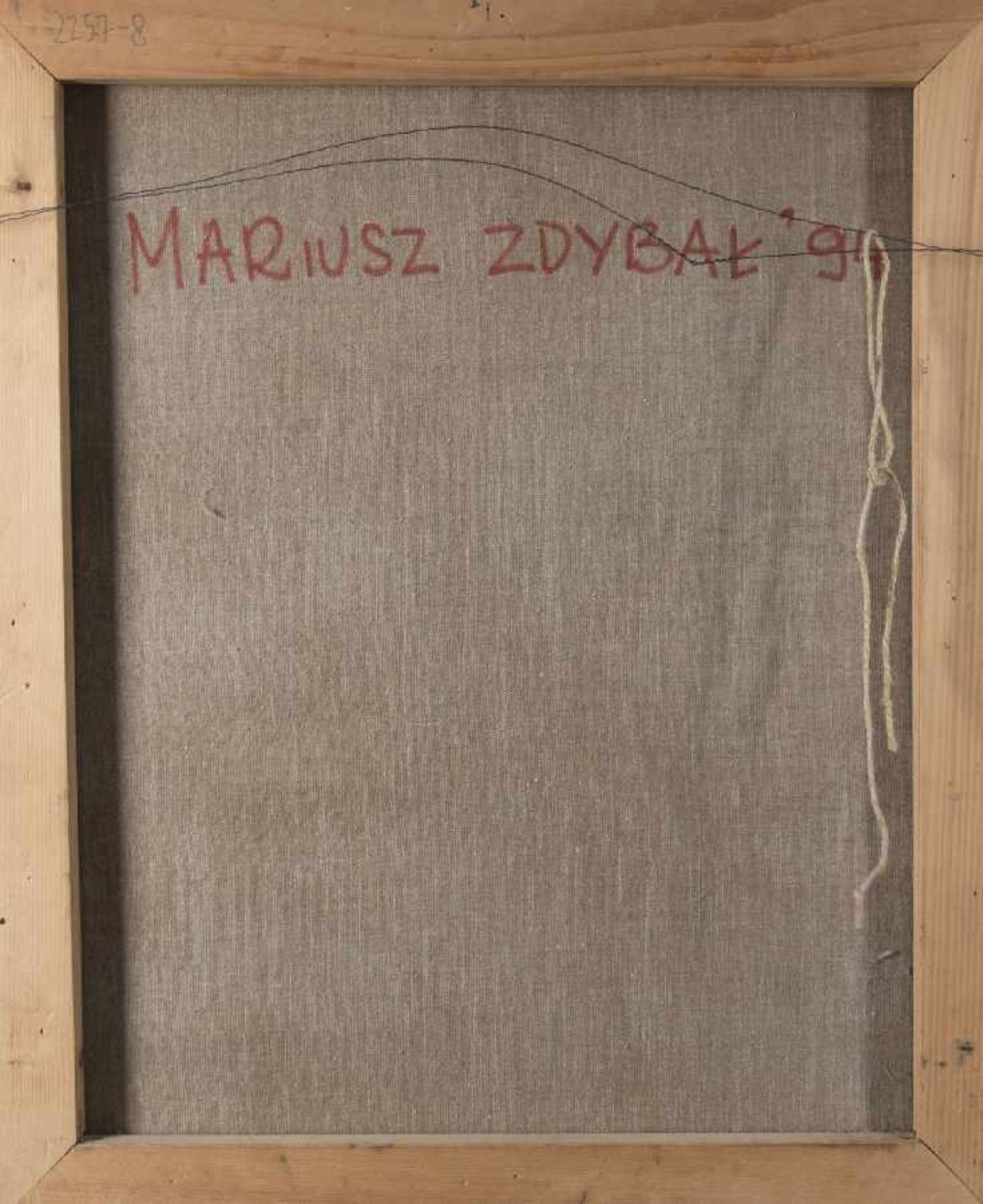 Mariusz Zdybal1955 WarschauStadt der schwebenden TürmeÖl auf Lwd; H 60 cm, B 50 cm; signiert und - Image 2 of 2