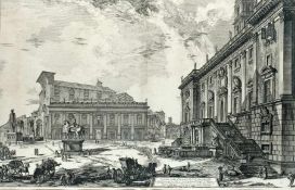 Giovanni-Battista PiranesiRom 1720 - 1778Veduta della Piazza del CampidoglioRadierung auf Papier;