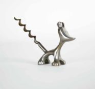 Walter Bosse zugeschrieben1904 Wien - 1979 IserlohnHund als KorkenzieherWeißmetall; L 8 cm, H 6