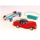 Bandai u.a., Japan Konvolut Blechspielzeugautos 1960/70er Jahre Mercedes Sportwagen mit