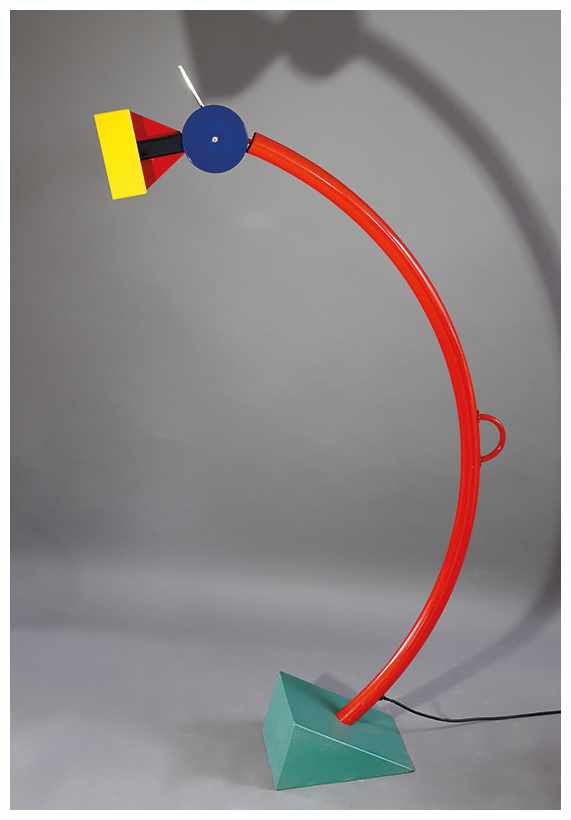 Ettore Sottsass Memphis, Milano Stehleuchte Treetops Entwurf: 1981 Metall, gelb, orange, rot,