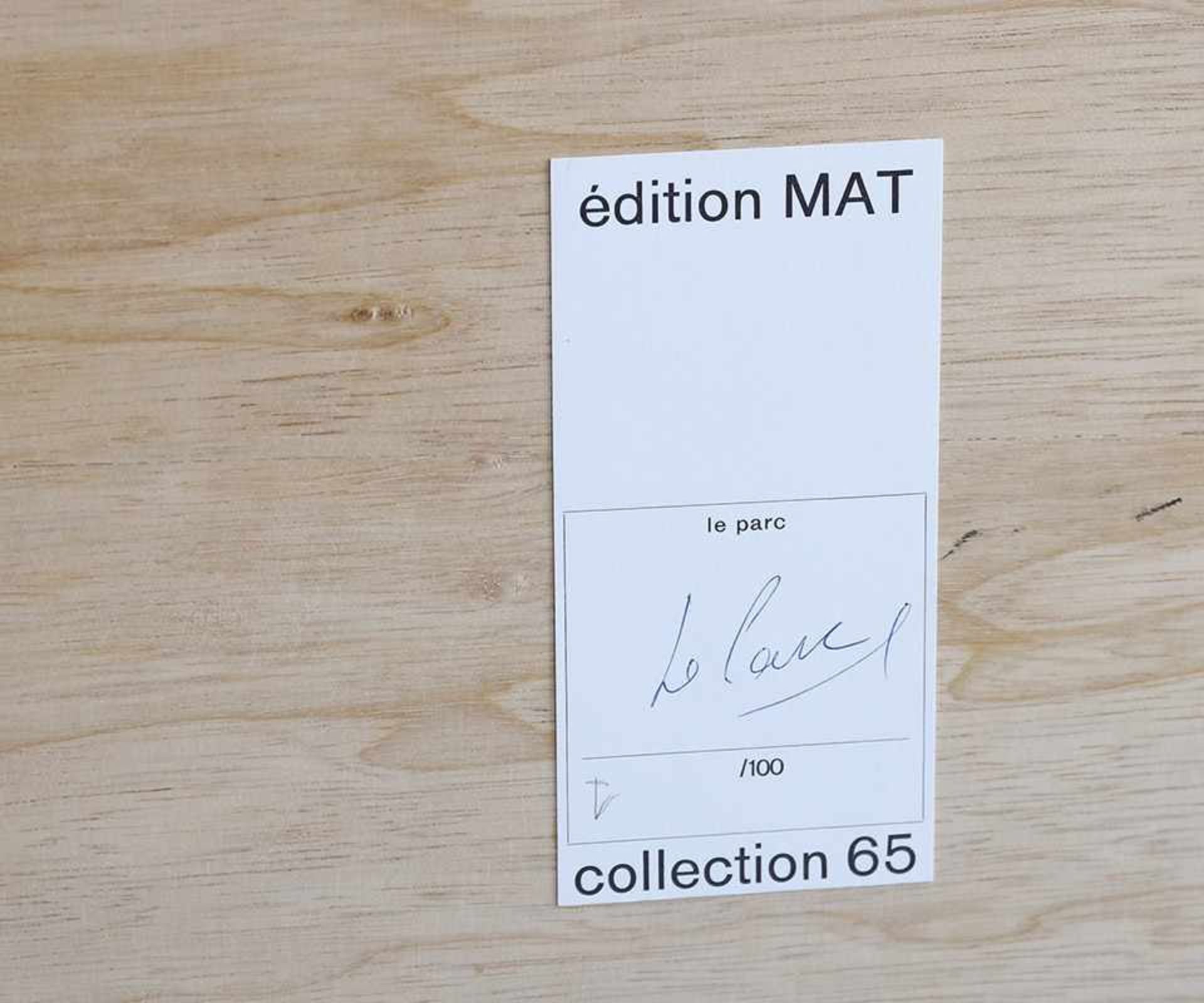 Ohne Titel Julio Le Parc (*1928) 1965 Holz, Metallspiegel, Bildscheiben mit Siebdrucken in Schwarz- - Image 2 of 2