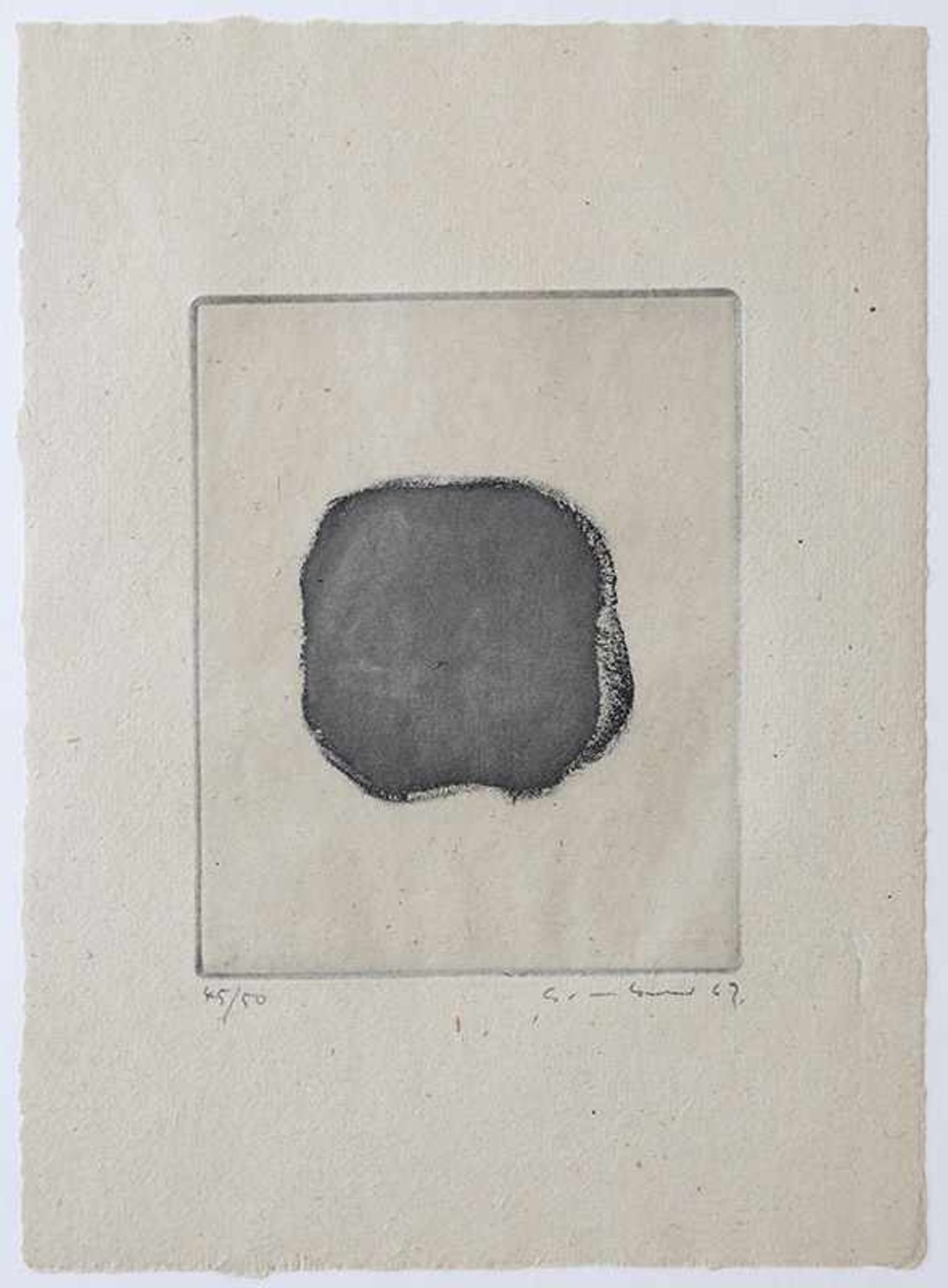 Ohne TitelGotthard Graubner* (1930-2013)Radierung. Plattengröße: 14,7 x 11,8 cm. Blattgröße: 27 x