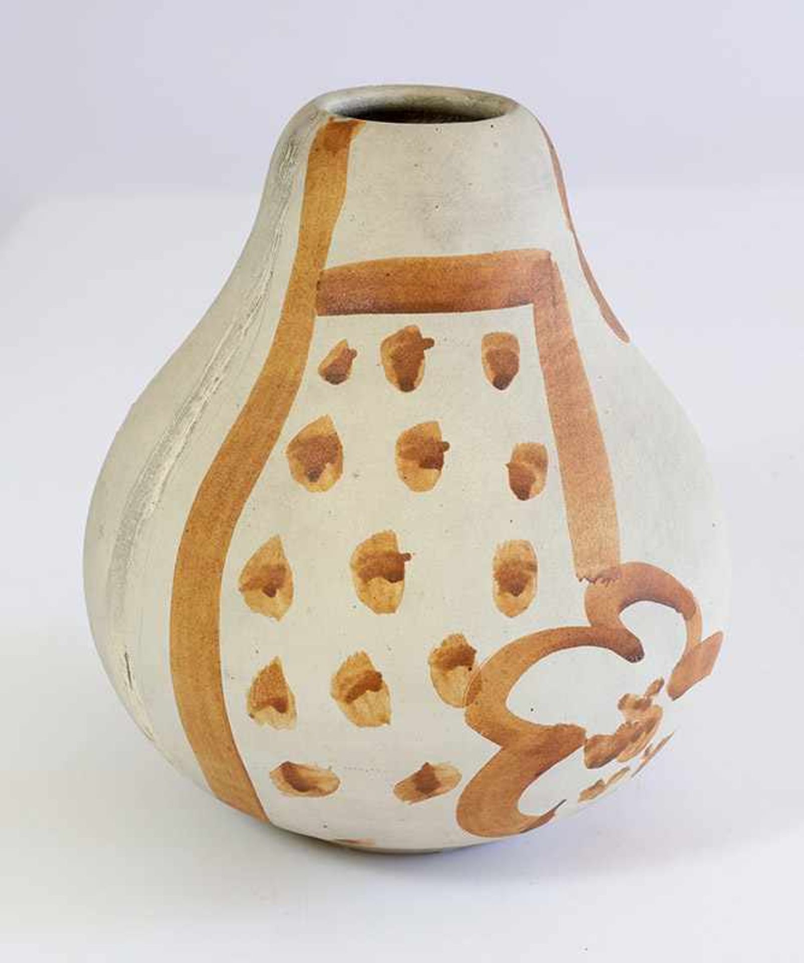 Horst AntesWerkstatt Horst Kerstan, KandernFruchtform Vase Horst Antes/ Horst Kerstan1965Keramik.