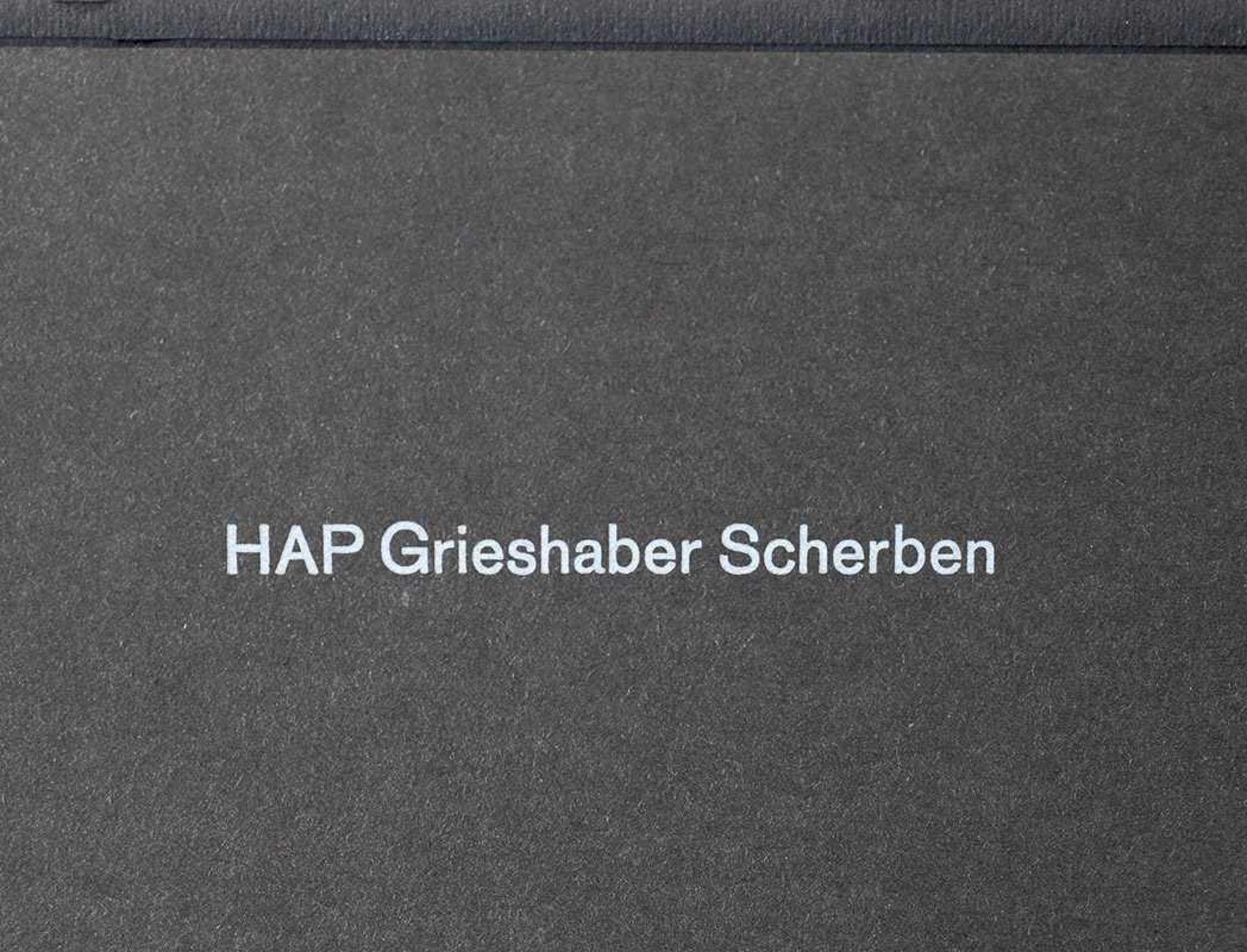 ScherbenHAP Grieshaber* (1909-1981)1964Mappe mit 6 Holzschnitten, braun, auf schwarzem Karton. Texte - Image 2 of 3