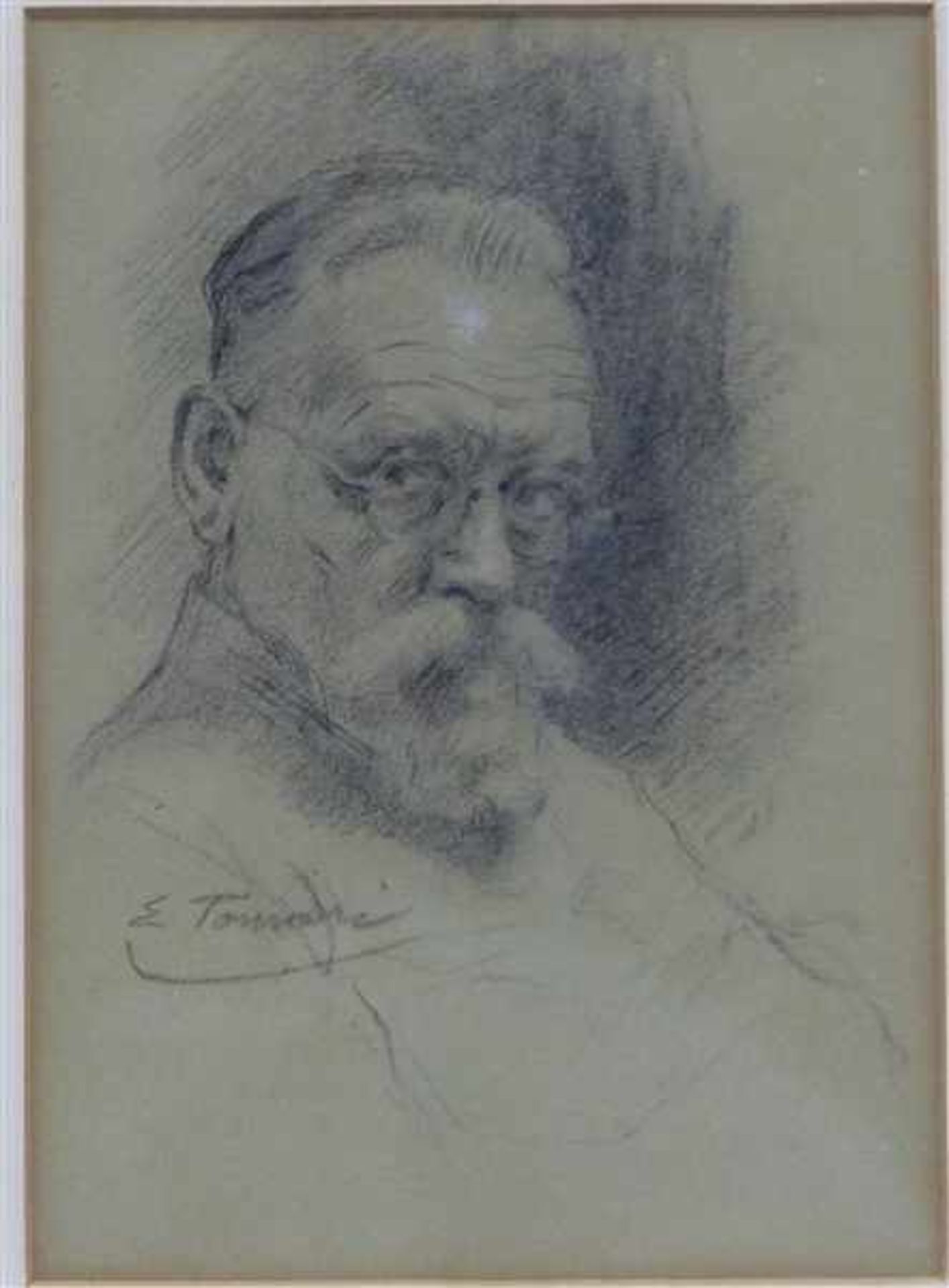 Tomasi, Eugenio1873 - 1969 München, Bleistiftzeichnung auf Papier, wohl Selbstporträt des Künstlers,