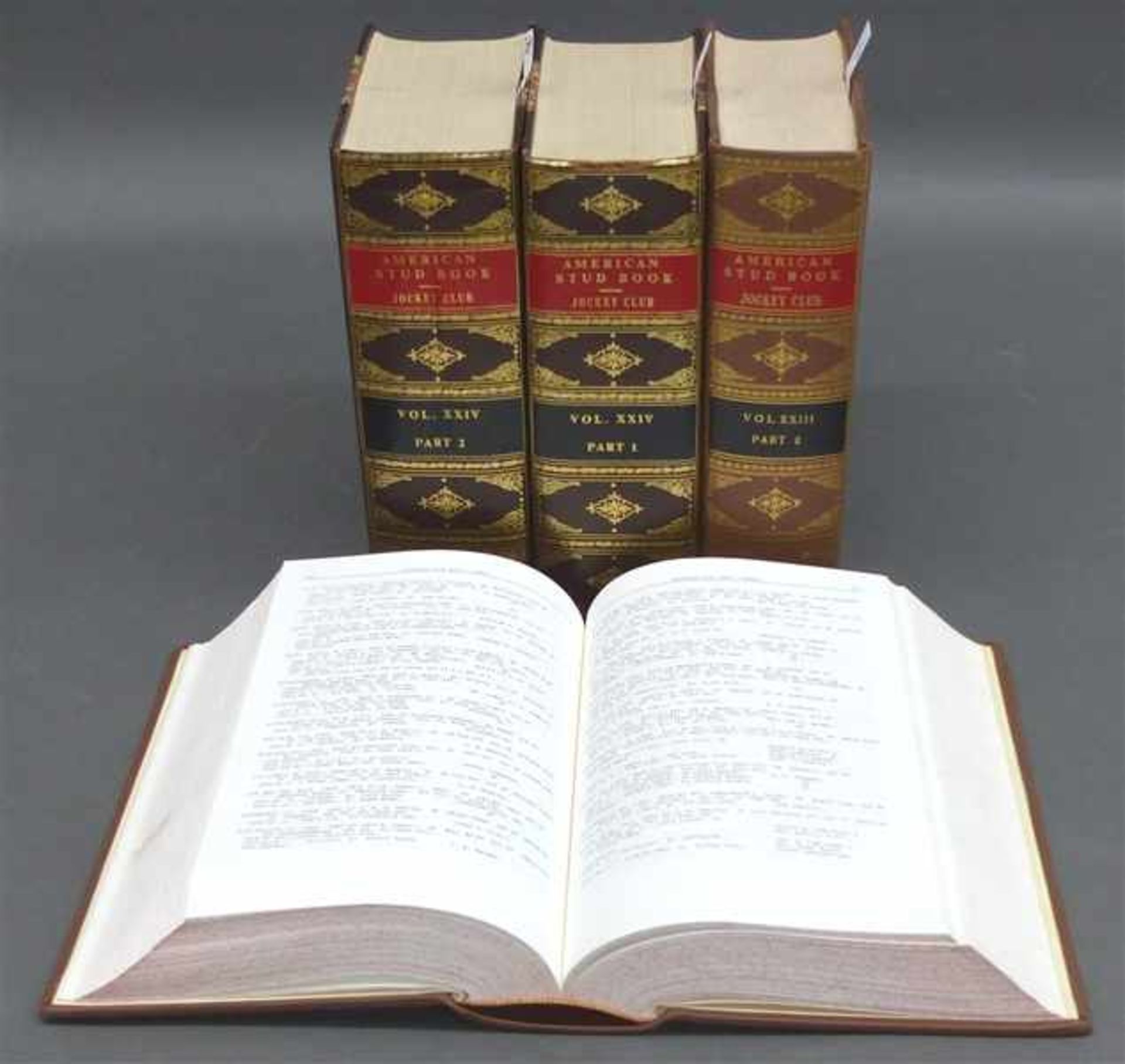 4 VollblutbücherAmerican Stud Book - Jockey Club, Vol. XXIII. Part 1 & 2, sowie Vol. XXIV Part 1&