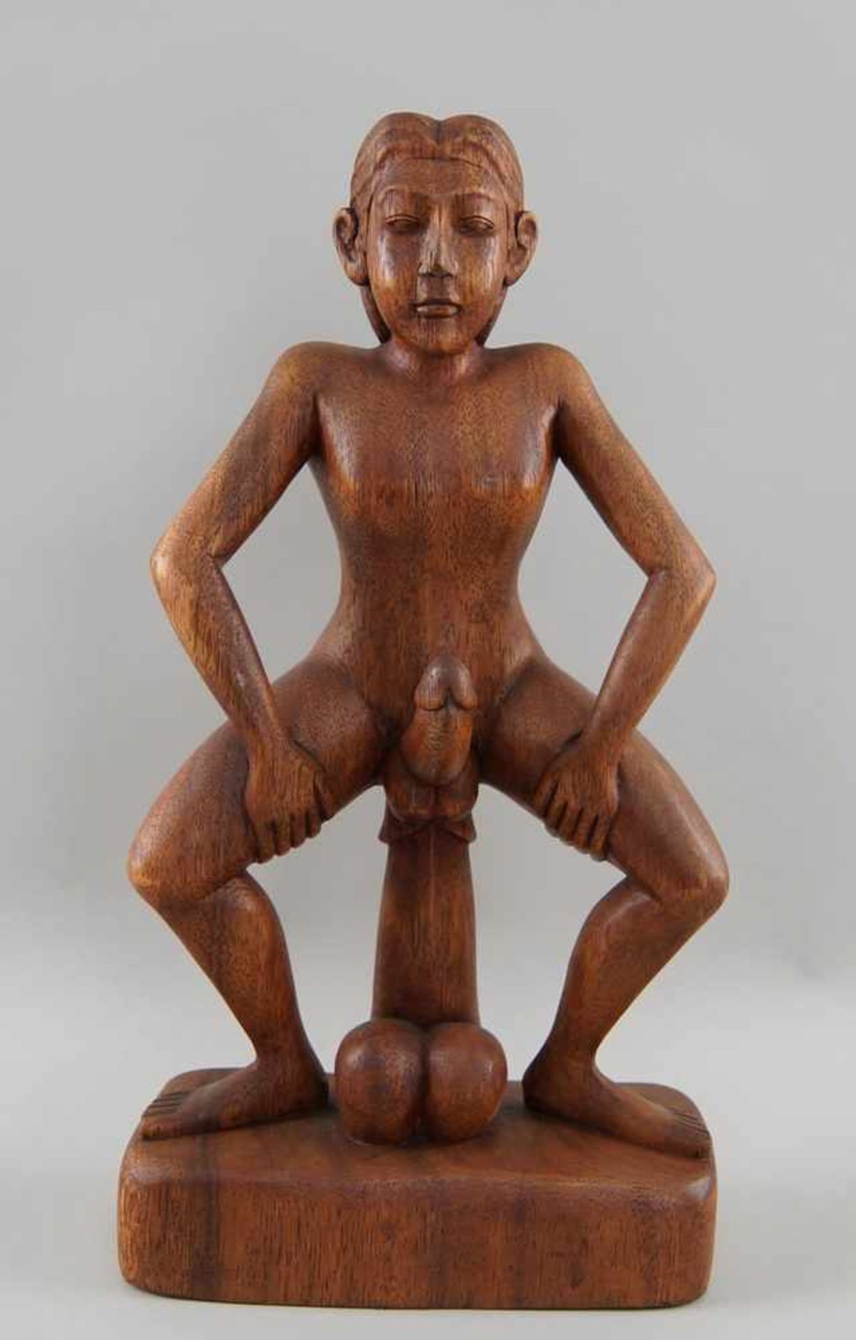 Fruchtbarkeitsskulptur / Ritualskulptur, Holz geschnitzt, H 41 cm