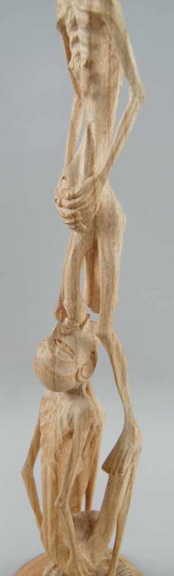 Fruchtbarkeitsskulptur / Ritualskulptur, Holz geschnitzt, H 42 cm - Bild 3 aus 4