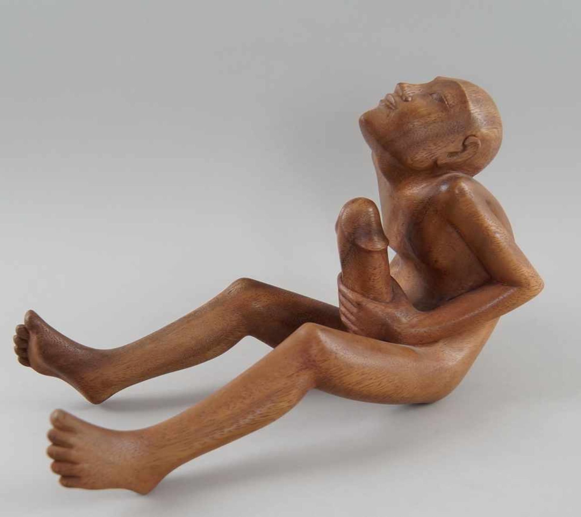 Fruchtbarkeitsskulptur / Ritualskulptur, Holz geschnitzt, Umbanda/Quimbanda-Brasilien, H18cm