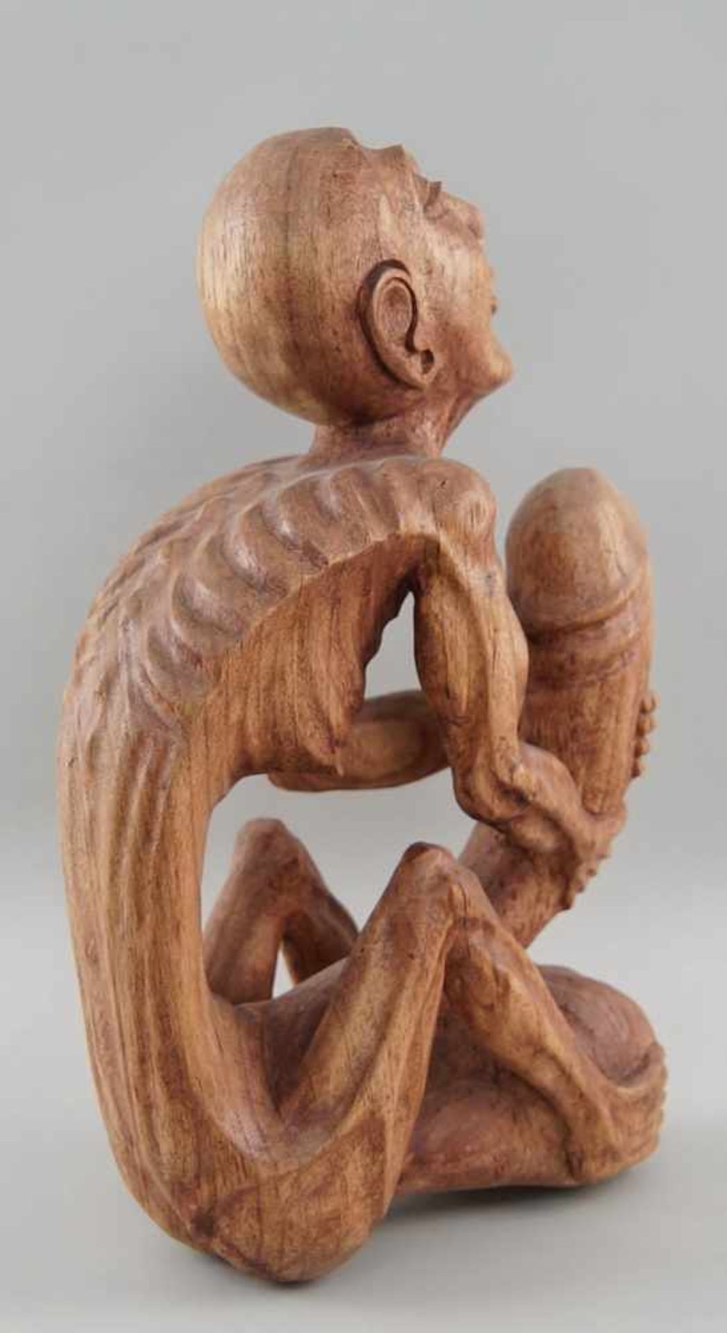 Fruchtbarkeitsskulptur / Ritualskulptur, Holz geschnitzt, H 36 cm - Bild 3 aus 4