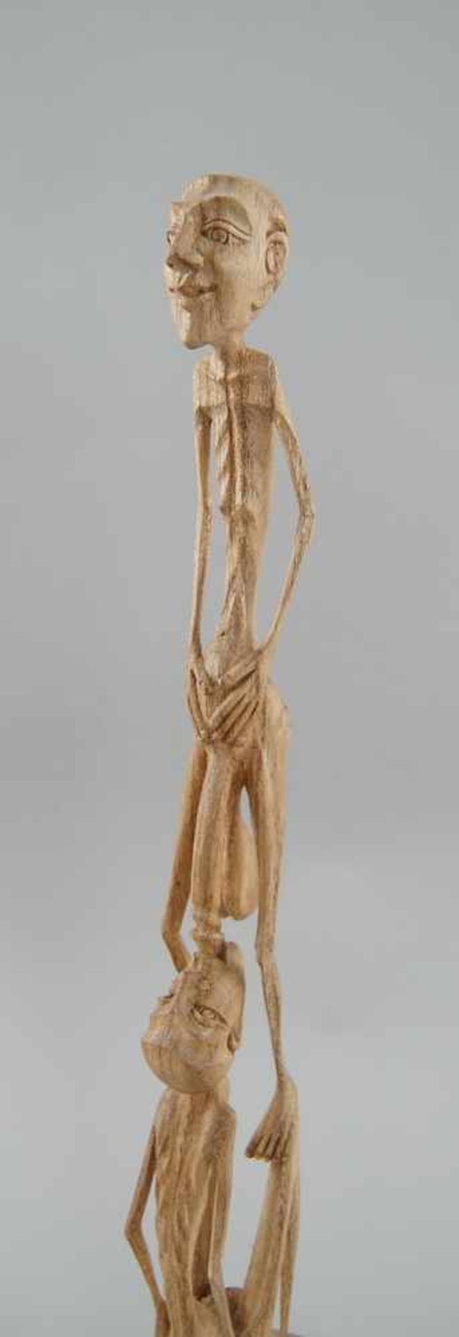 Fruchtbarkeitsskulptur / Ritualskulptur, Holz geschnitzt, H 41cm - Bild 2 aus 4