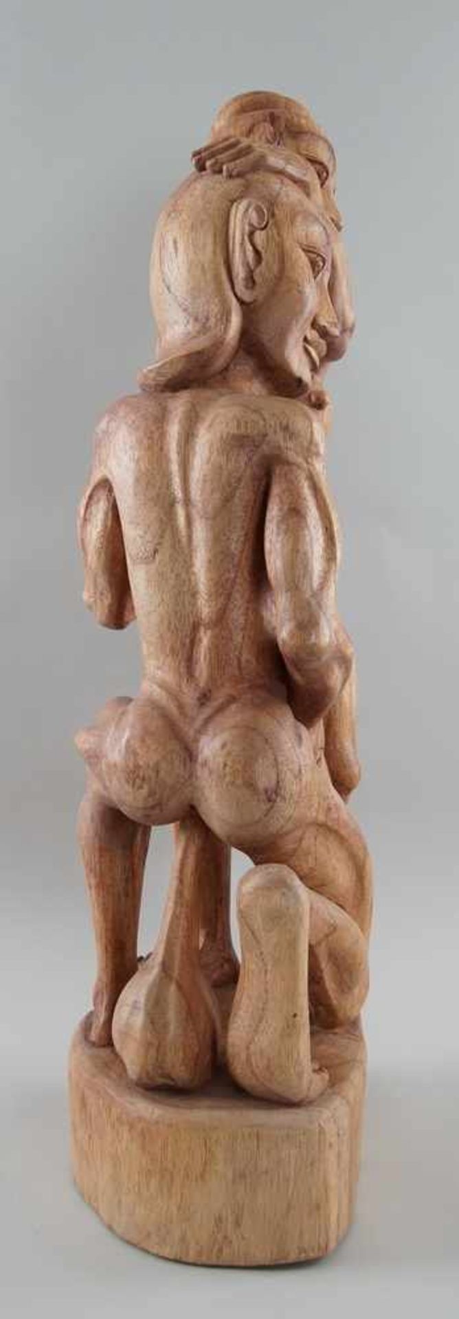 Fruchtbarkeitsskulptur / Ritualskulptur, Holz geschnitzt, Umbanda/Quimbanda-Brasilien, H73cm - Bild 4 aus 6