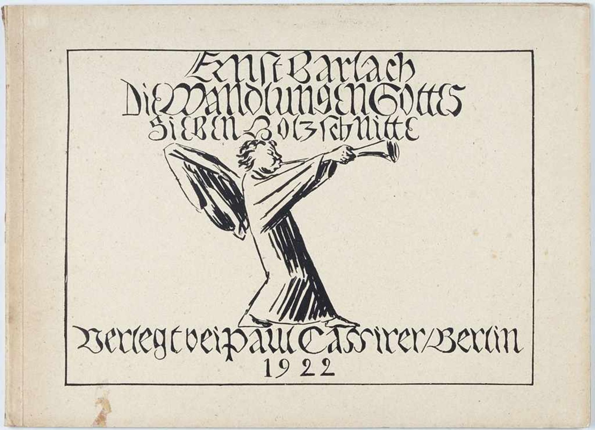 Barlach, Ernst (1870 Wedel - 1938 Rostock) Holzschnitt. 7 Bl. "Die Wandlungen Gottes". Verlegt bei - Image 2 of 3
