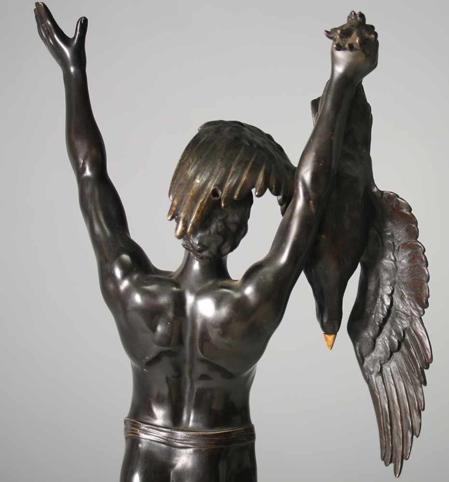 Schmidt-Felling, Julius Paul (Deutscher Bildhauer, 1835 - 1920) Bronze, patiniert. Auf oktogonalem - Bild 7 aus 9
