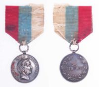 Medaille für Eifer des Königreichs Montenegro Versilbert. Mit Bandring. Gestiftet 1895.