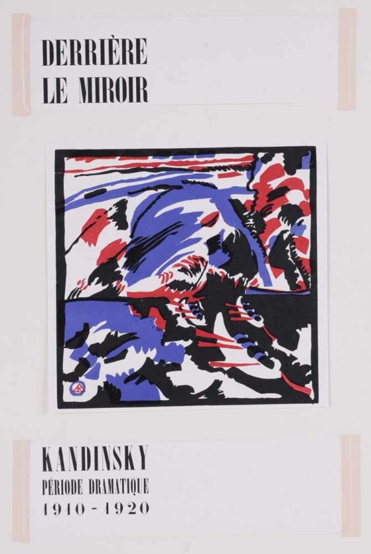 Kandinsky, Wassily (1866 Moskau - 1944 Neuilly-sur-Seine) Farbholzschnitt. "Kahnfahrt". Tafel 28 aus