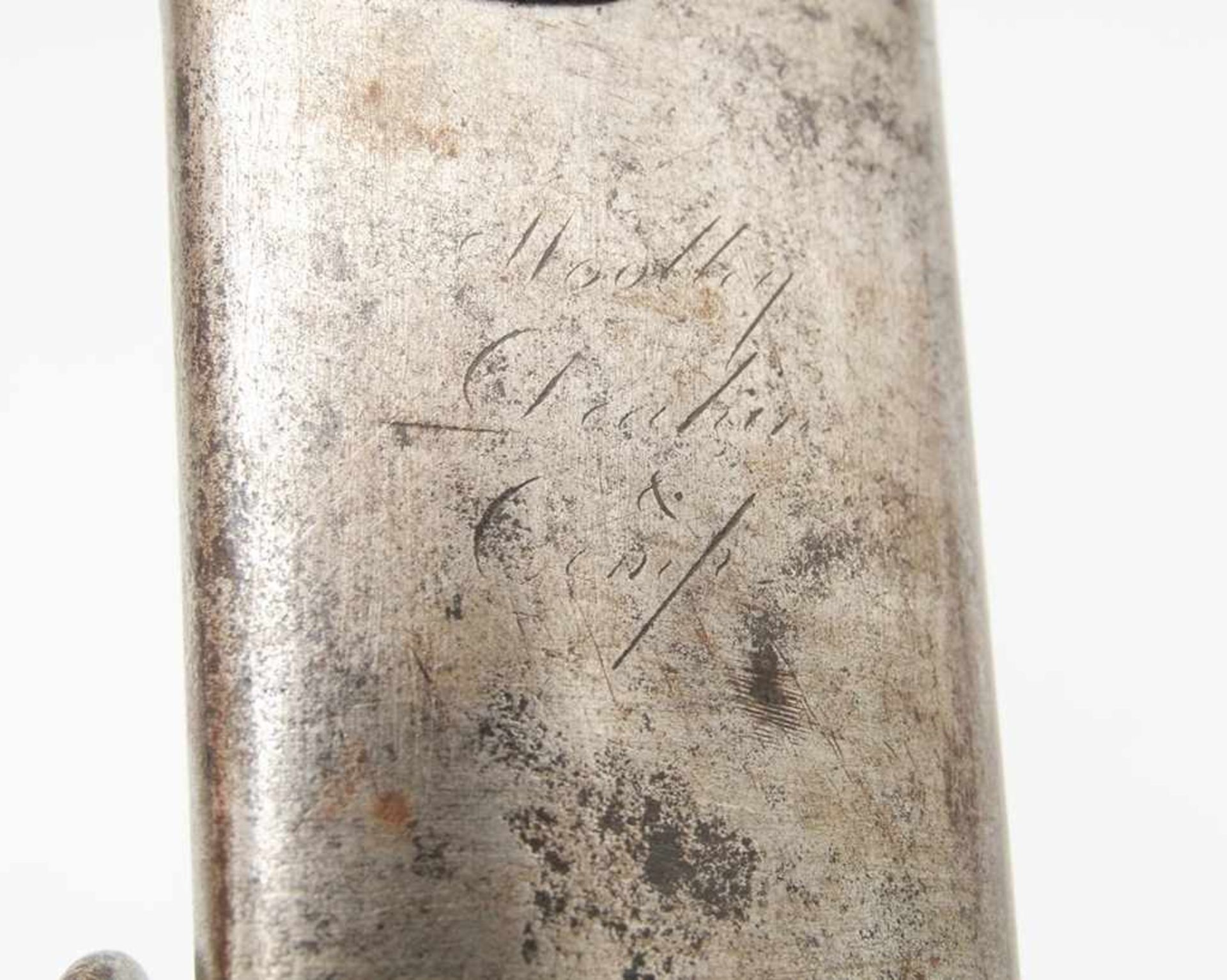 Englischer Säbel der leichten Kavallerie M 1796. Breite, l. gekrümmte u. gekehlte Rückenklinge mit - Bild 5 aus 5
