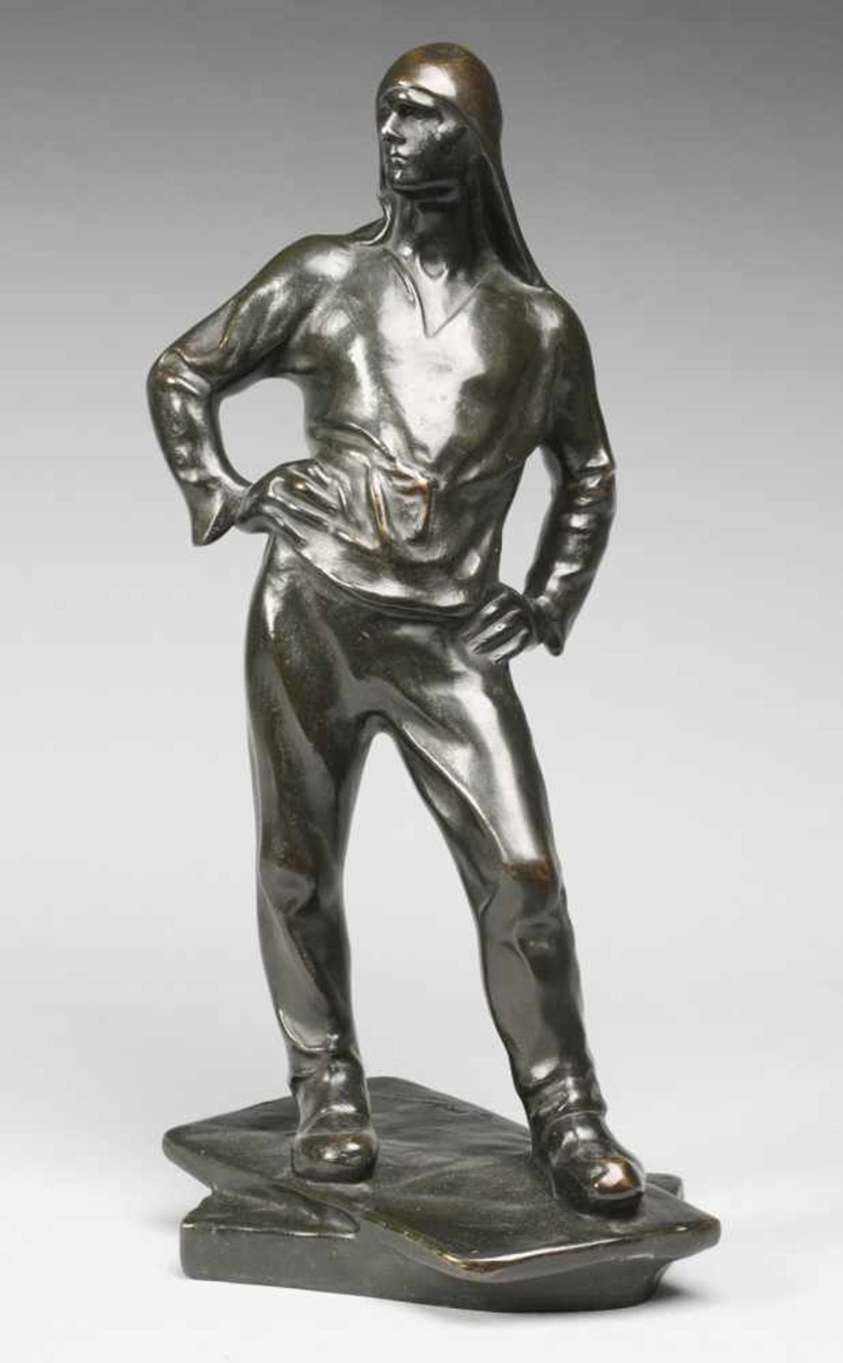 Meunier, Constantin Emile (1831 Etterbeek - 1905 Ixelles) Bronze, patiniert. "Le Débardeur du Port