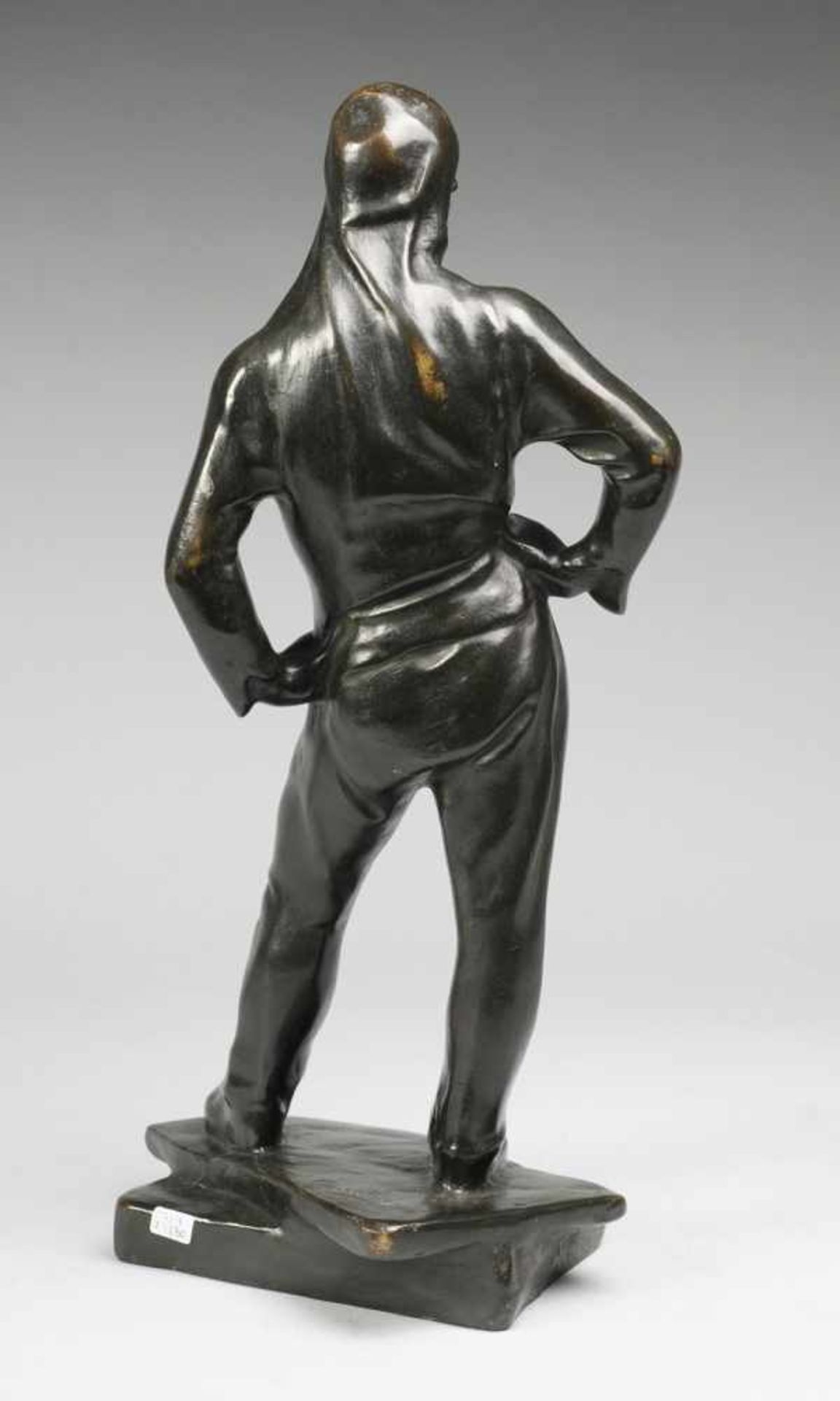 Meunier, Constantin Emile (1831 Etterbeek - 1905 Ixelles) Bronze, patiniert. "Le Débardeur du Port - Bild 3 aus 4