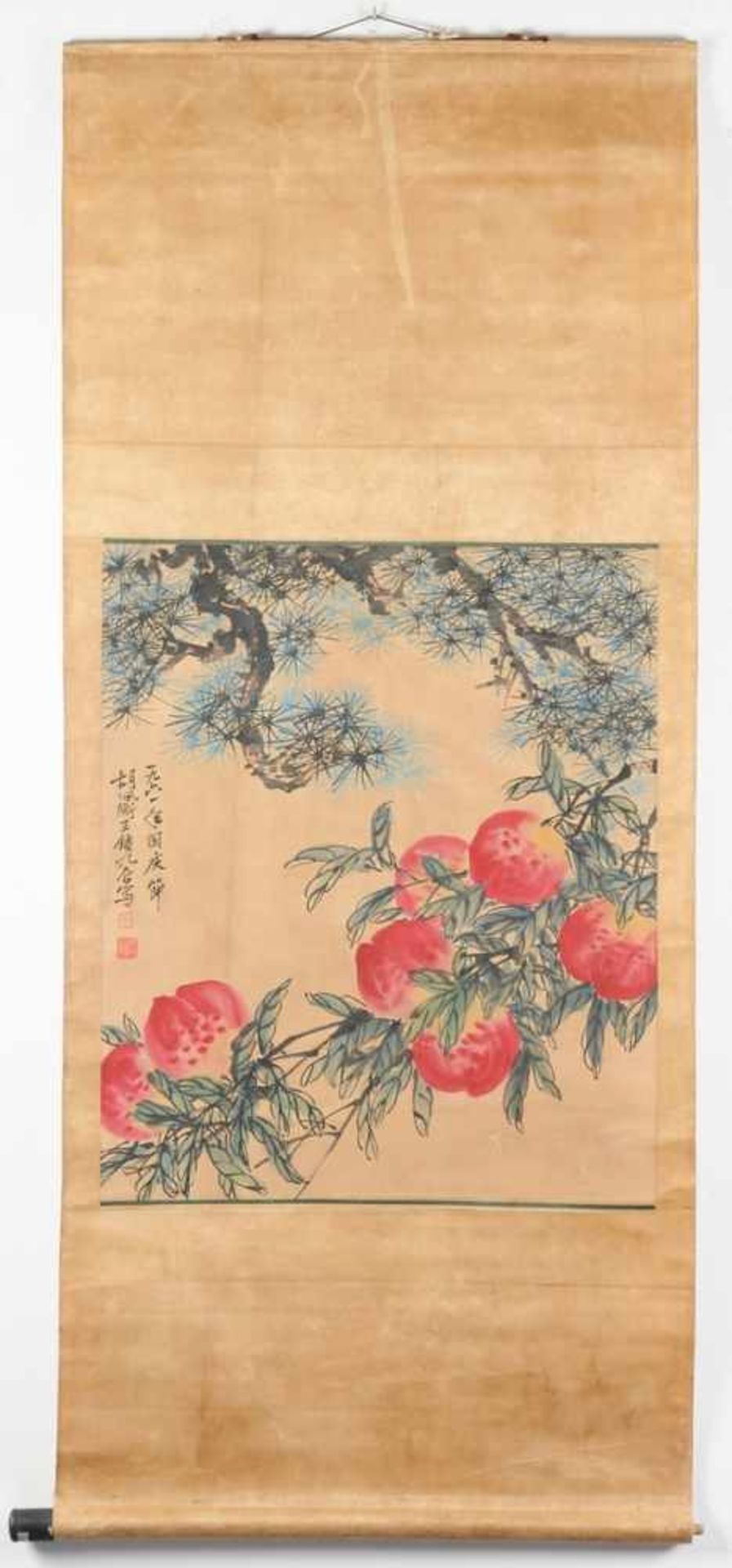 Hu Peiheng(Zhuoxian 1892 - Beijing 1965) Tusche, Farbe, Papier. Rollbildmalerei. Darstellung von