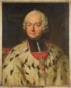 Unbekannt(Deutscher Maler, 18. Jh.) Öl/Lwd. Porträt d. Emmerich Joseph Freiherr v. Breidbach zu