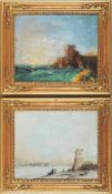 Unbekannt(Deutscher o. italienischer Maler, 20. Jh.) Öl/Lwd. Paar Landschaftsdarstellungen im Stil