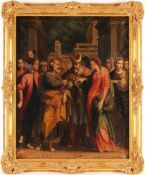 Unbekannt(Wohl norditalienischer Maler, 17./18. Jh.) Öl/Lwd. "Spozalizio della Vergine", die