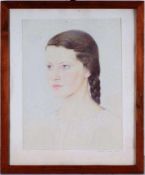 Bartels-Alisch, Charlotte(Deutsche Malerin, 1. H. 20. Jh.) Farbstift/Papier. Porträt eines jungen
